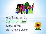 Working with Communities - slide 1