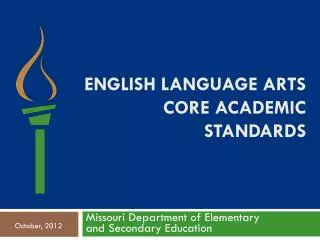 English Language arts core academic standards