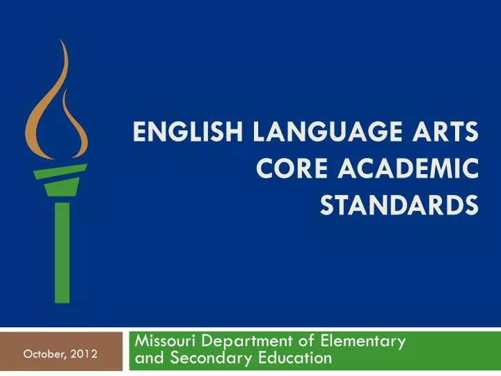 english language arts core academic standards