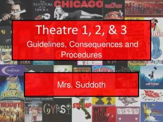 Theatre 1, 2, &amp; 3 Guidelines, Consequences and Procedures