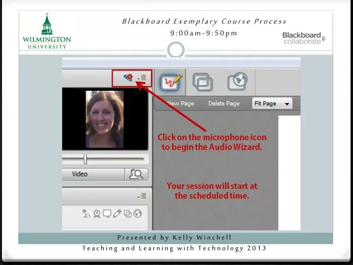 blackboard exemplary course process 9 00am 9 50pm