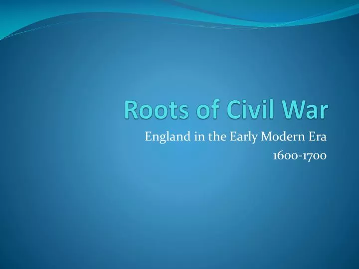 roots of civil war