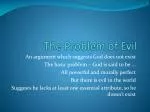 The Problem of Evil - slide 1