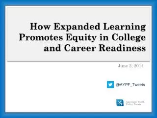 How Expanded Learning Promotes Equity in College and Career Readiness