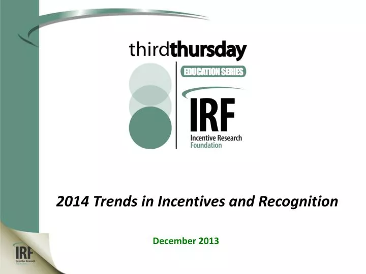 2014 trends in incentives and recognition