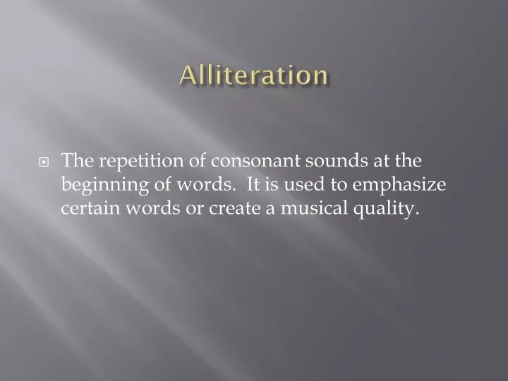 alliteration