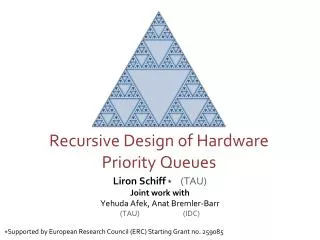 Recursive Design of Hardware Priority Queues