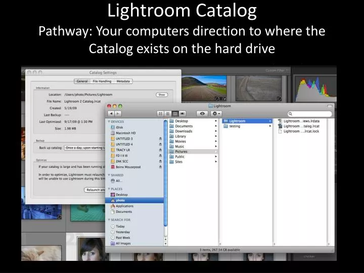 lightroom catalog pathway your computers direction to where the catalog exists on the hard drive