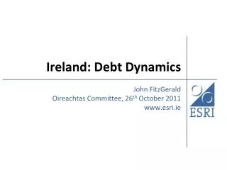 Ireland: Debt Dynamics