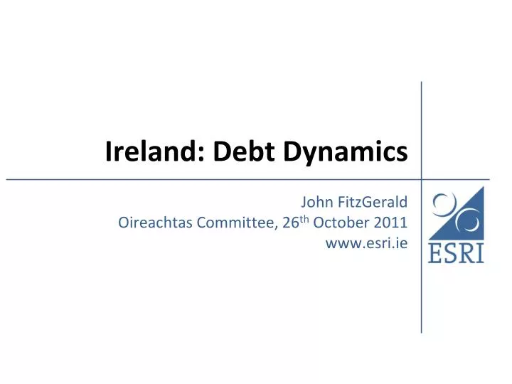 ireland debt dynamics