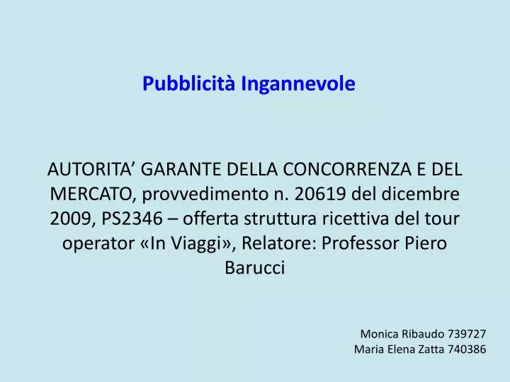 pubblicit ingannevole