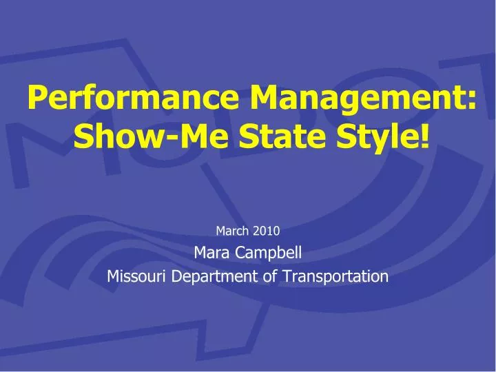 performance management show me state style