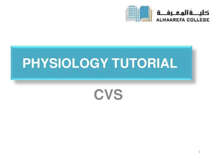 physiology tutorial