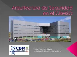 arquitectura de seguridad en el cbmso