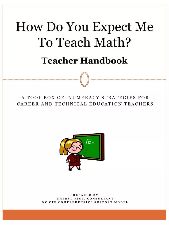 how do you expect me to teach math teacher handbook