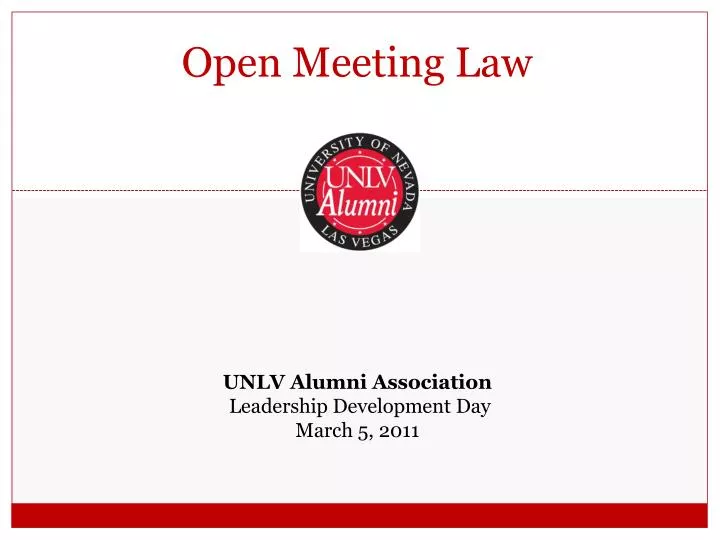 open meeting law