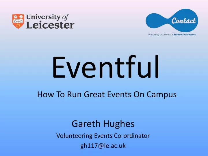 eventful how to run great events on campus