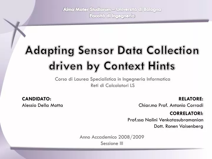 adapting sensor data collection driven by context hints