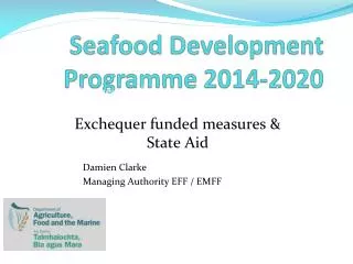 Seafood Development Programme 2014-2020