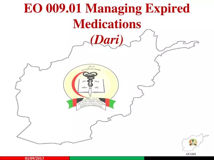 eo 009 01 managing expired medications dari