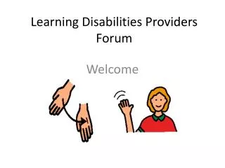 Learning Disabilities Providers Forum