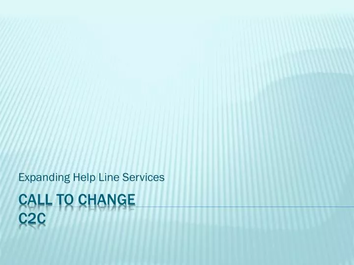 expanding help line services