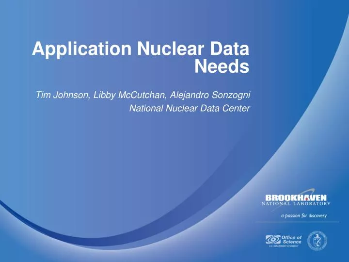 application nuclear data needs