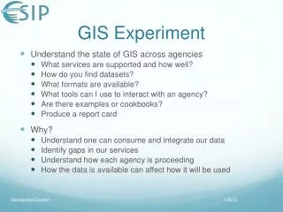 GIS Experiment