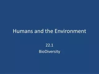 humans and the environment