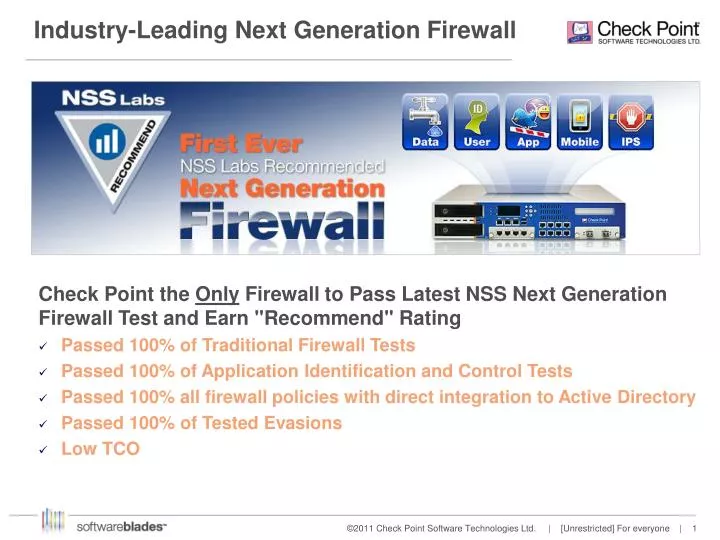 industry leading next generation firewall