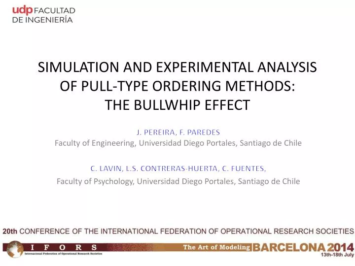 simulation and experimental analysis of pull type ordering methods the bullwhip effect