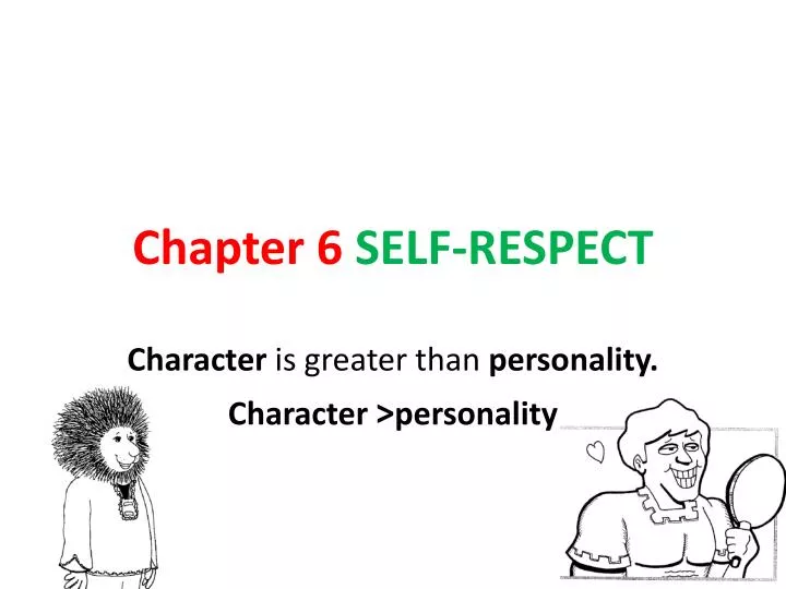 chapter 6 self respect