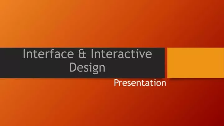 interface interactive design