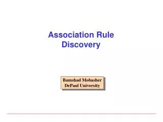 Association Rule Discovery