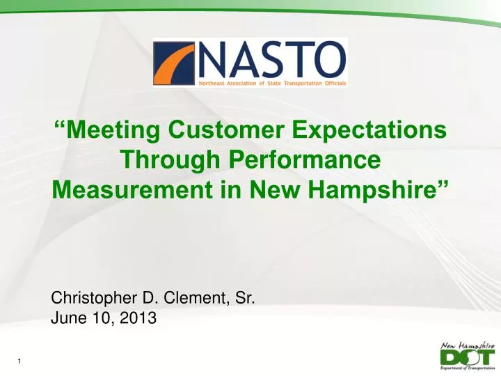 meeting customer expectations through performance measurement in new hampshire