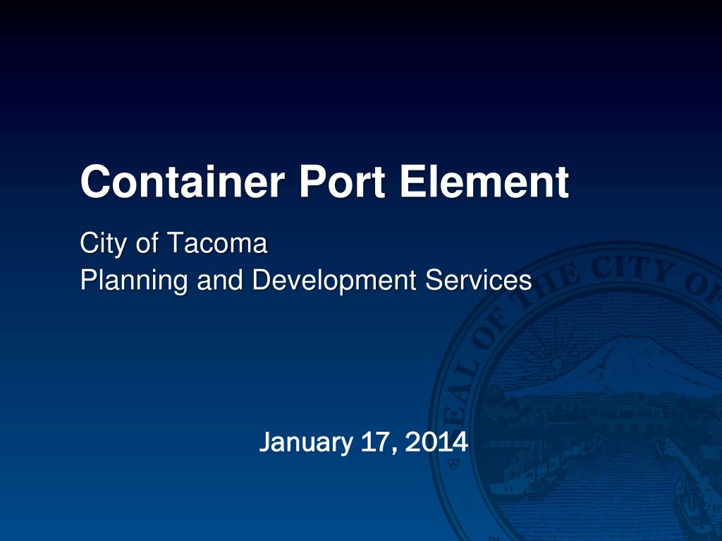PPT - Container Port Element PowerPoint Presentation, free download ...