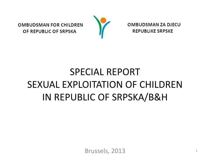 special report sexual exploitation of children in republic of srpska b h