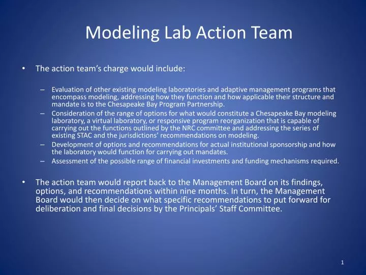 modeling lab action team