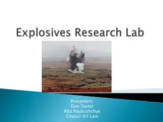 Explosives Research Lab