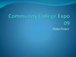 Community College Expo 09