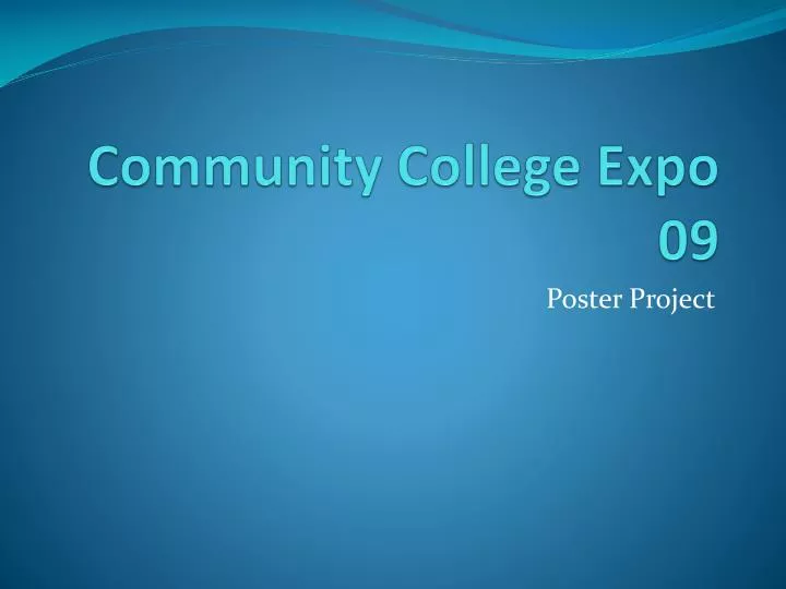 community college expo 09