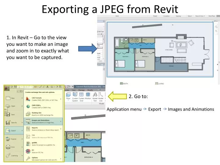 exporting a jpeg from revit