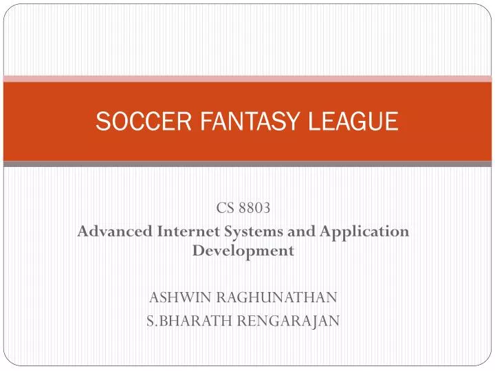 soccer fantasy league