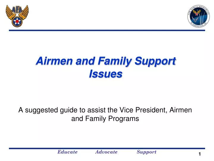 airmen and family support issues