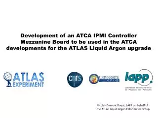 Nicolas Dumont Dayot, LAPP on behalf of the ATLAS Liquid Argon Calorimeter Group