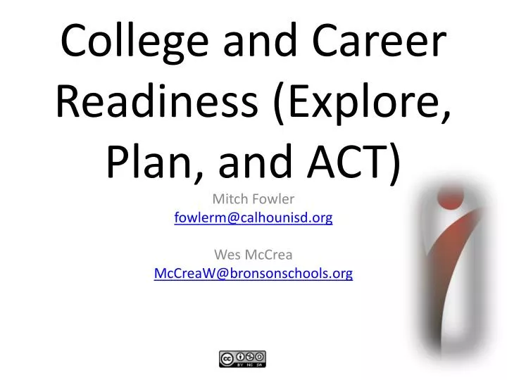 college and career readiness explore plan and act