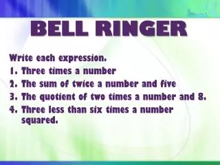 bell ringer