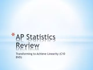 AP Statistics Review