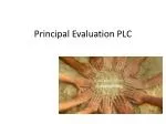 Principal Evaluation PLC - slide 1
