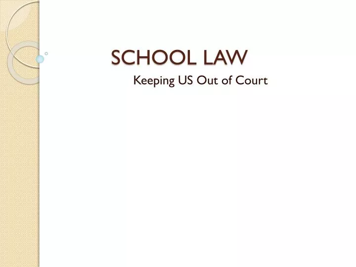 school law